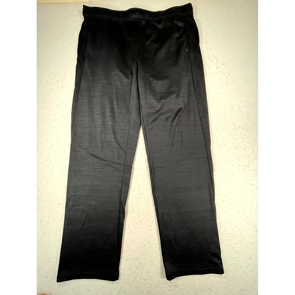 Y2K Russell Athletic Track Pants Mens XL Black Straight Leg Training Performance